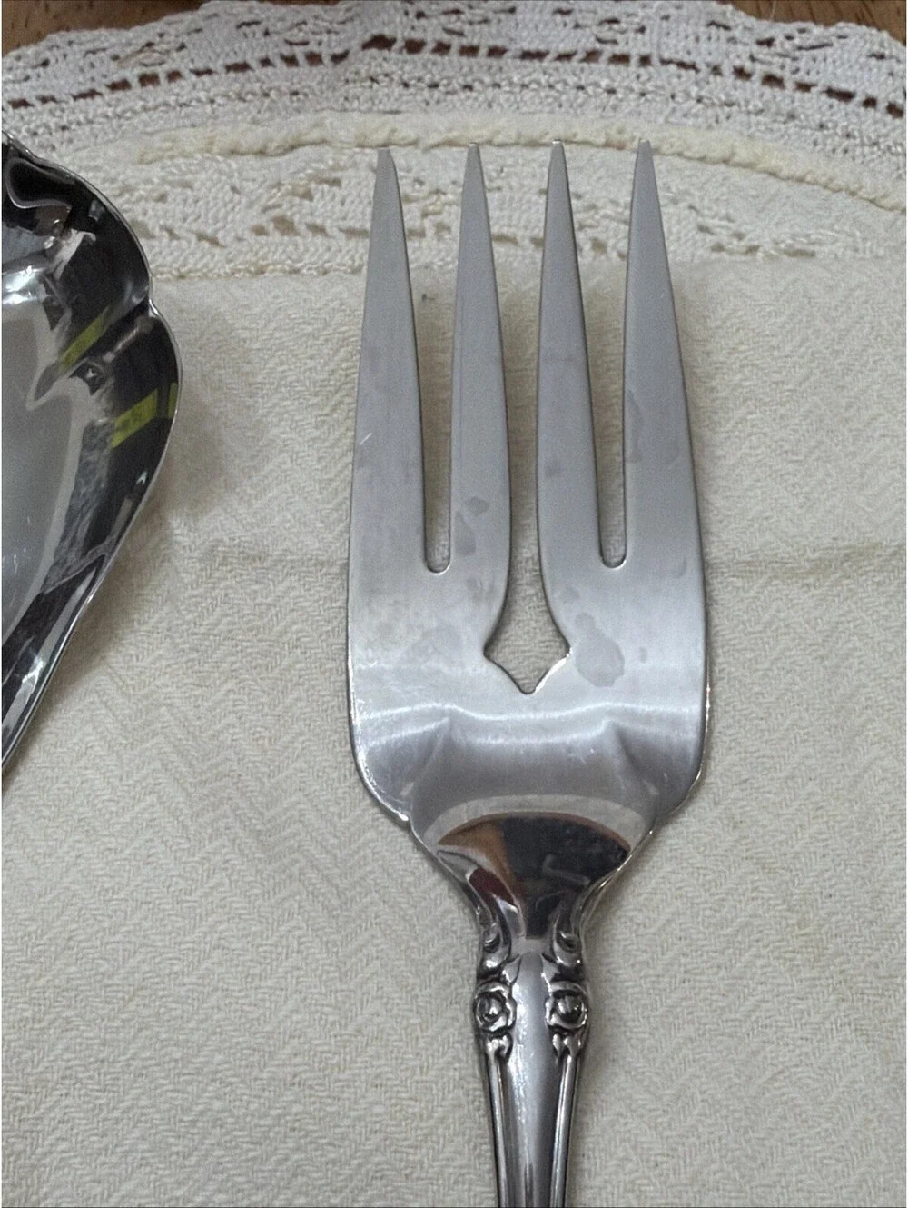 Oneida Community Michelangelo Silver plated Serving Set 5 Fork Spoon Casserole +